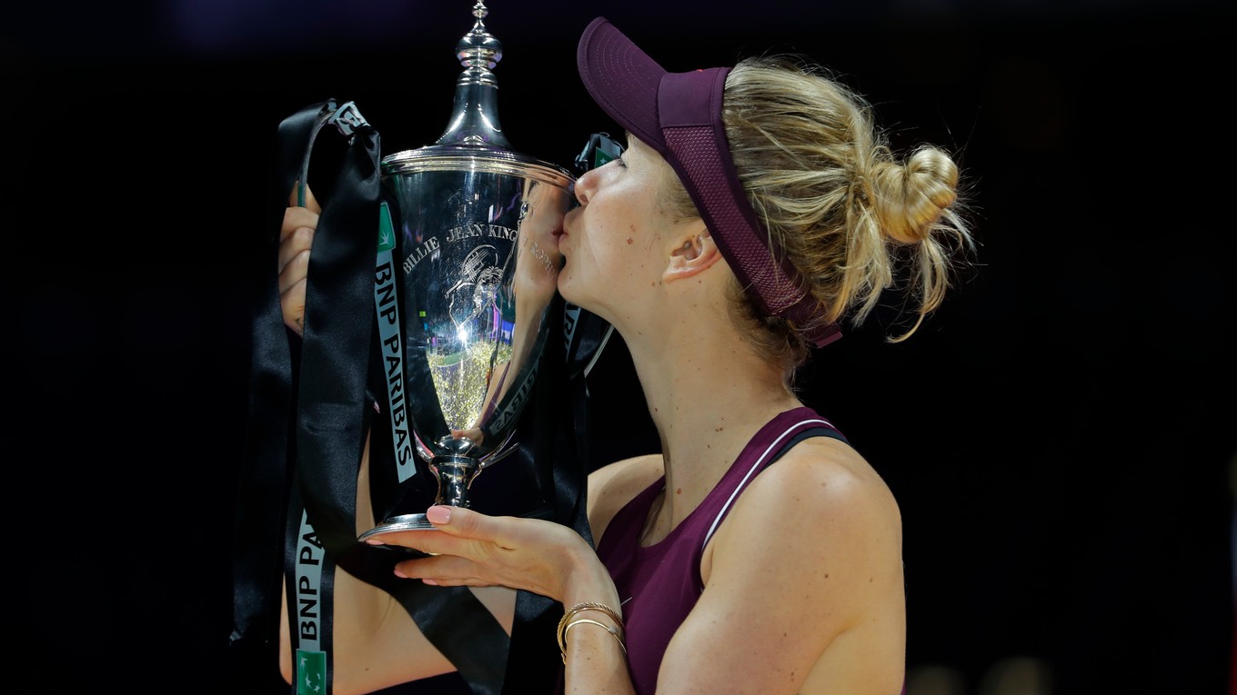 Elina Svitolinová zvíťazila na turnaji MS WTA Masters v Singapure.