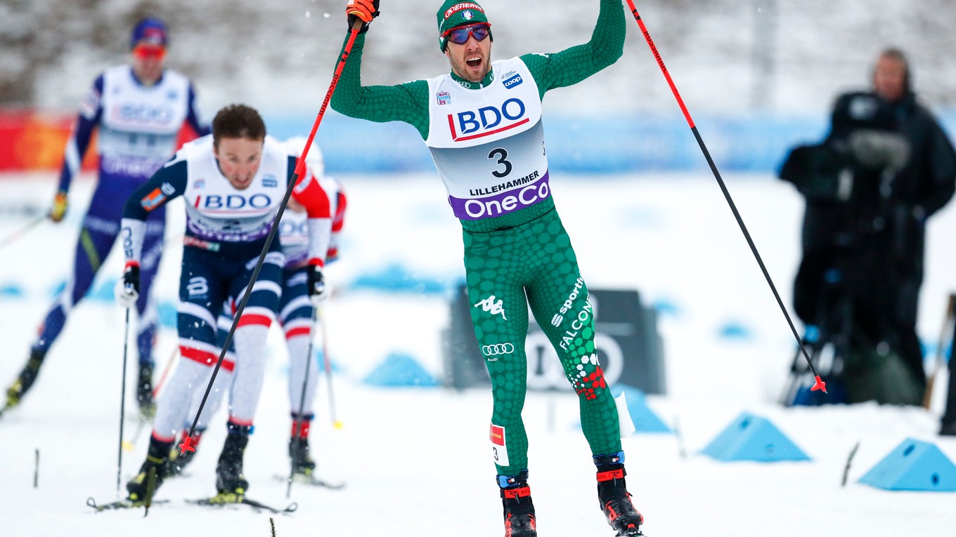 Víťaz šprintu v Lillehammeri Talian Federico Pellegrino.