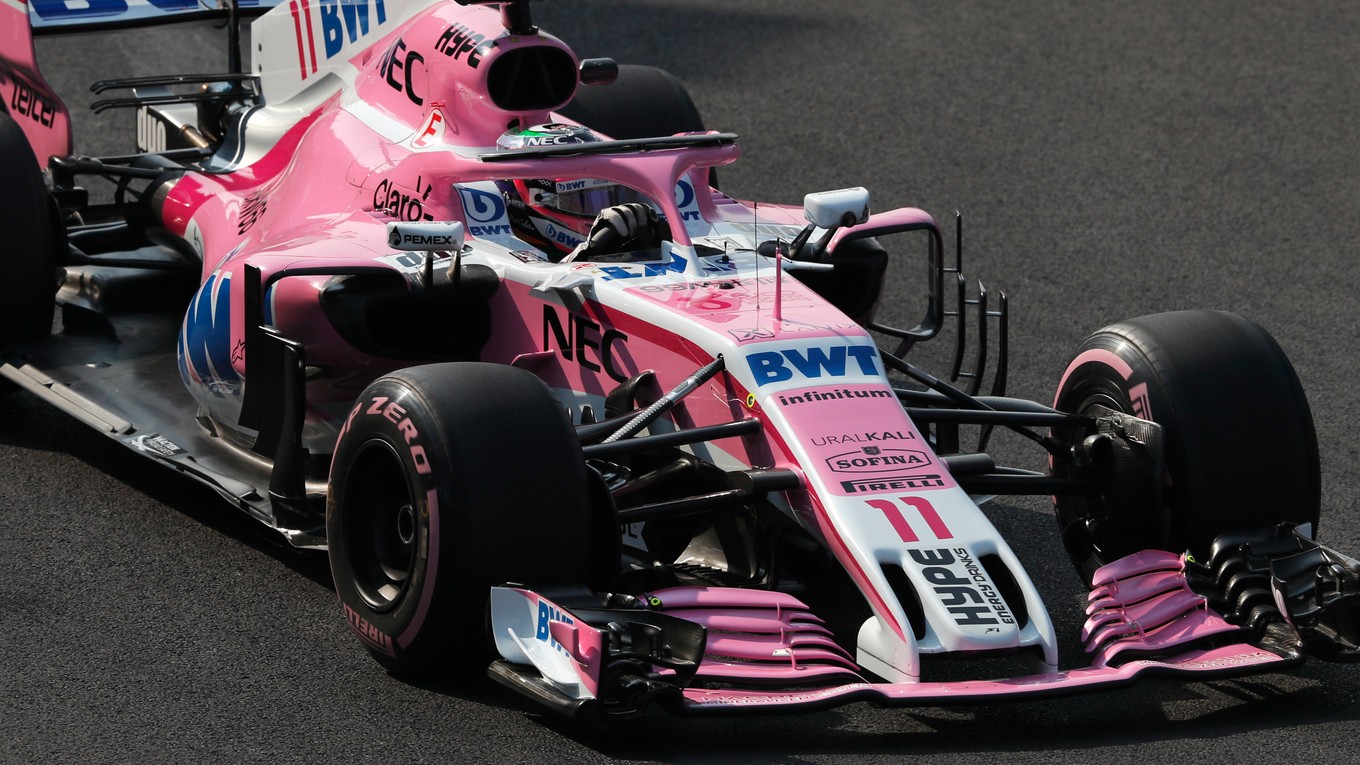 Jazdec Force India Sergio Pérez.