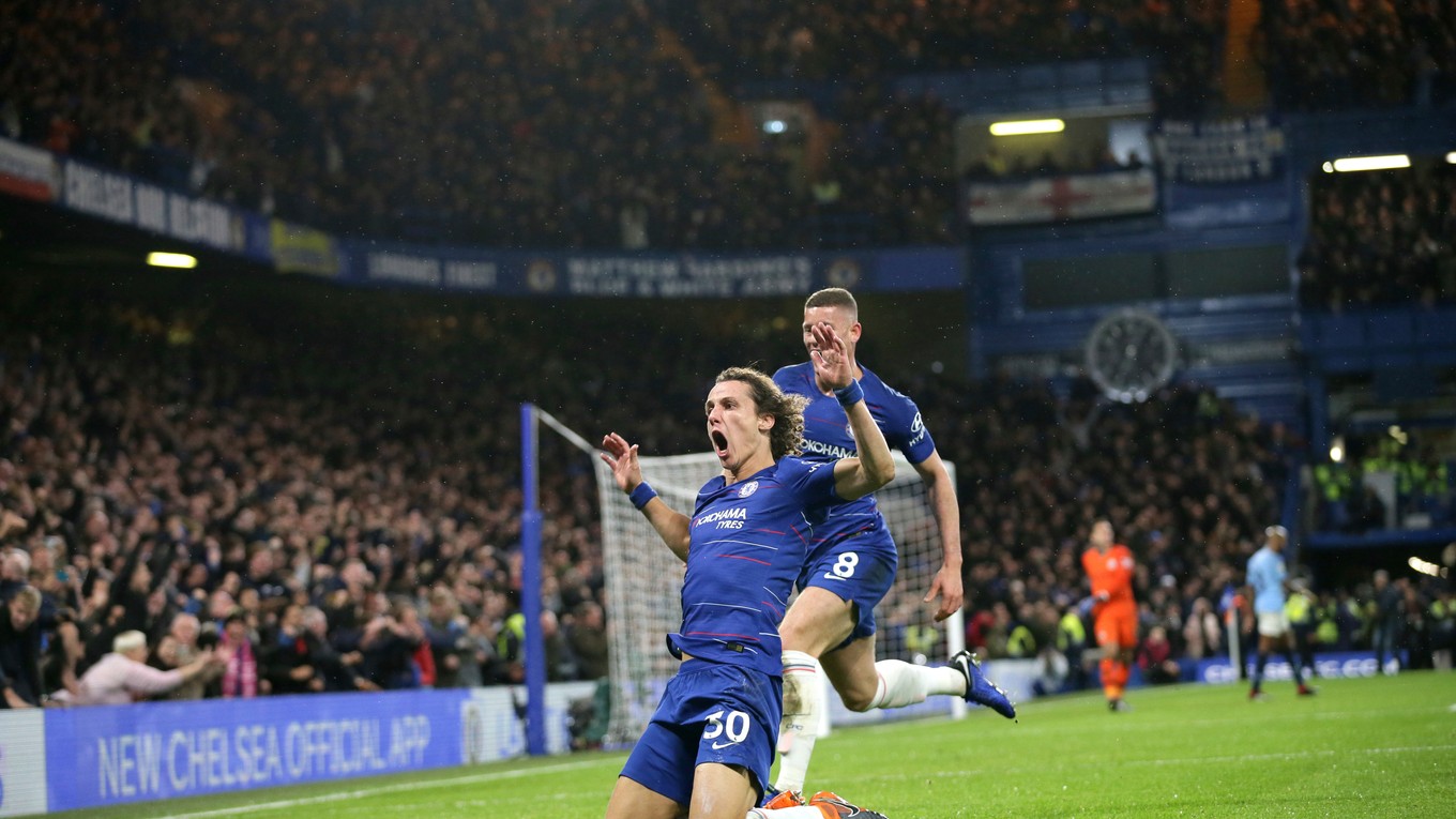 David Luiz sa raduje zo svojho gólu.
