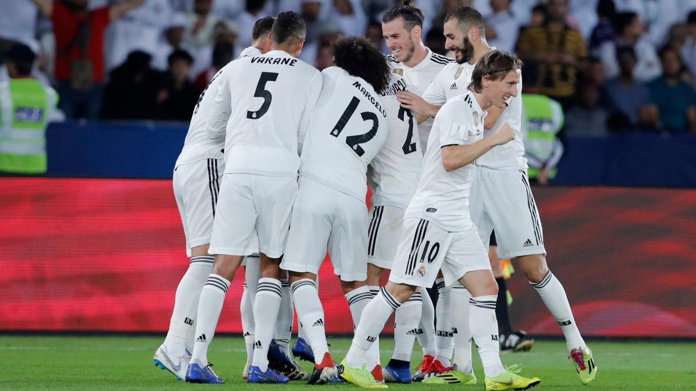 Gólová radosť hráčov Realu Madrid.