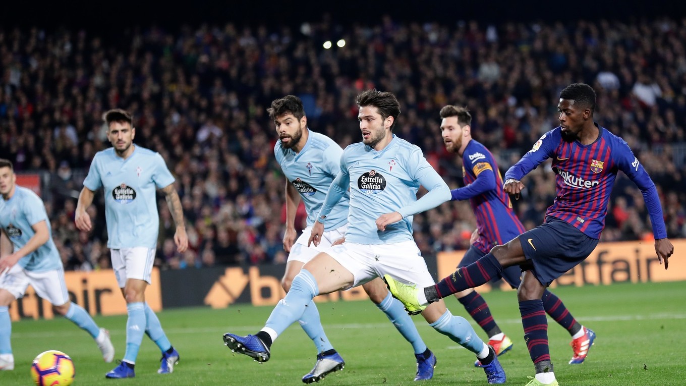 Momentka zo súboja FC Barcelona - Celta Vigo.