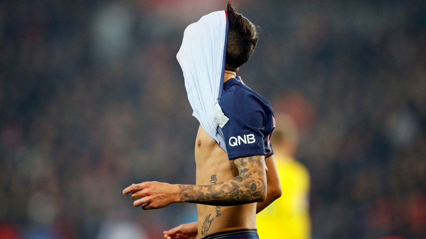 Angel Di Maria v zápase proti Nantes - ilustračná fotografia.