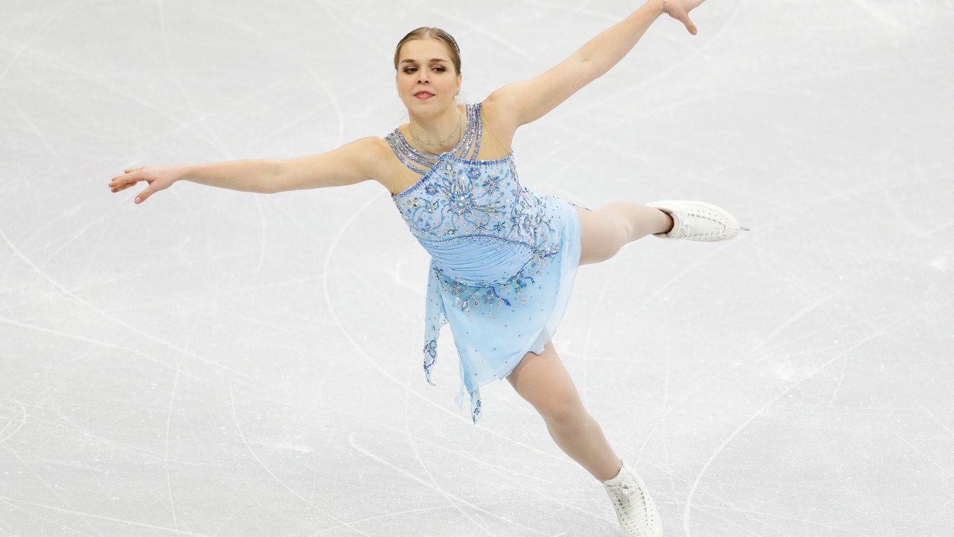 Nicole Rajičová počas voľnej jazdy na majstrovstvách Európy v krasokorčuľovaní v bieloruskom Minsku 25. januára 2019.