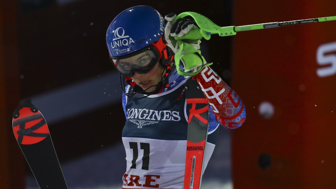 Petra Vlhová počas MS v alpskom lyžovaní 2019.
