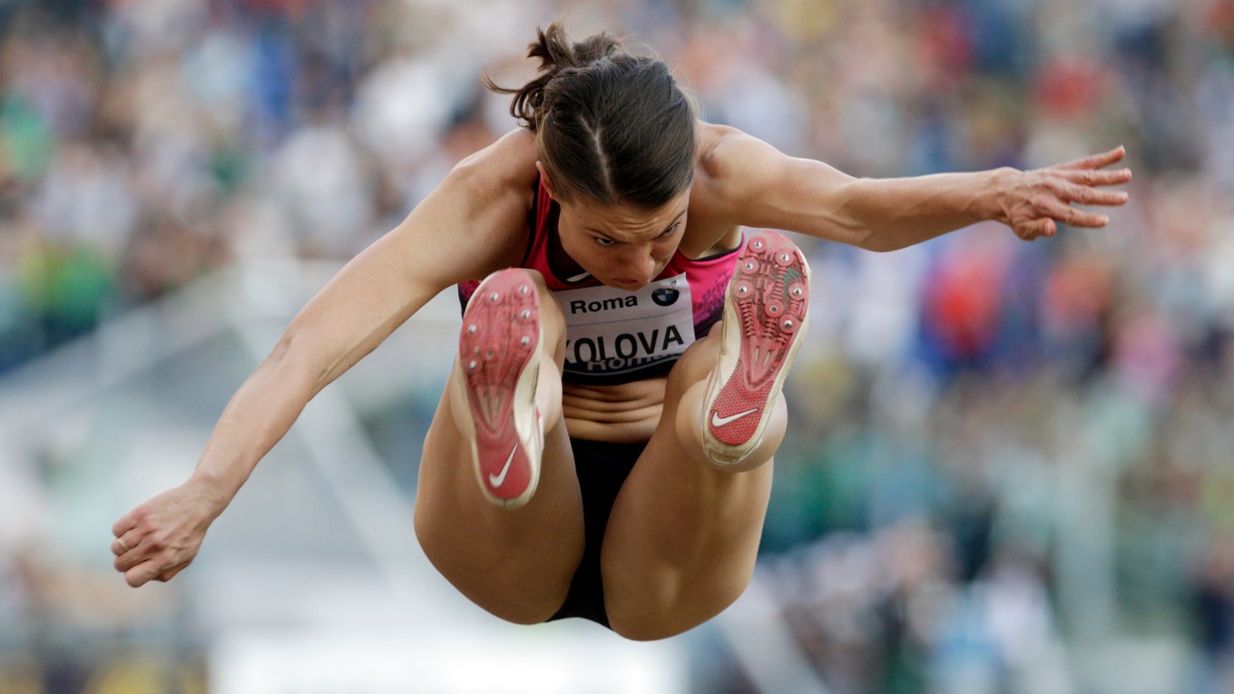 Ruská atlétka Jelena Sokolová počas mítingu v Ríme - ilustračná fotografia. 