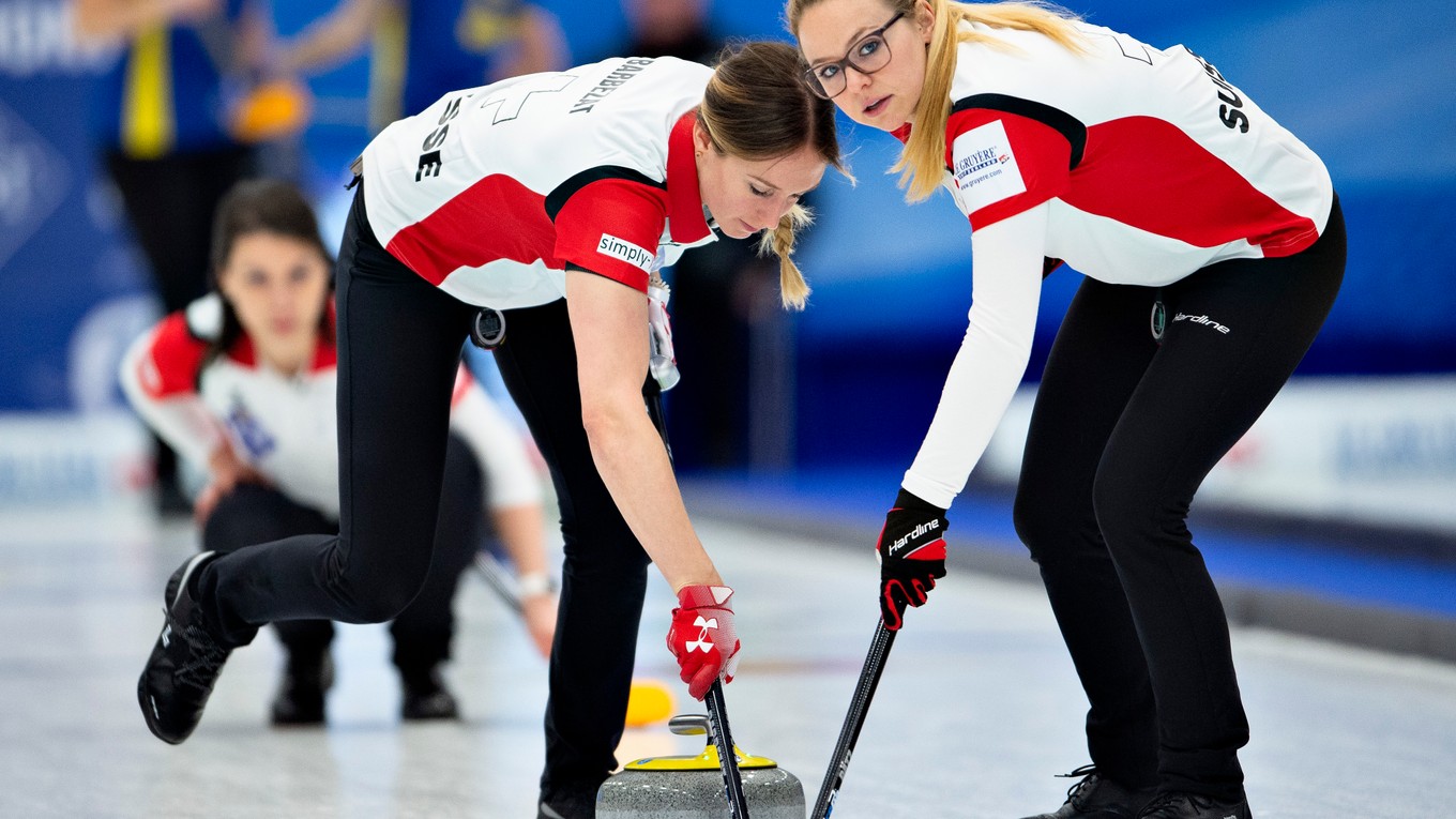 Tím Švajčiarska na MS v curlingu 2019 v dánskom Silkeborgu.