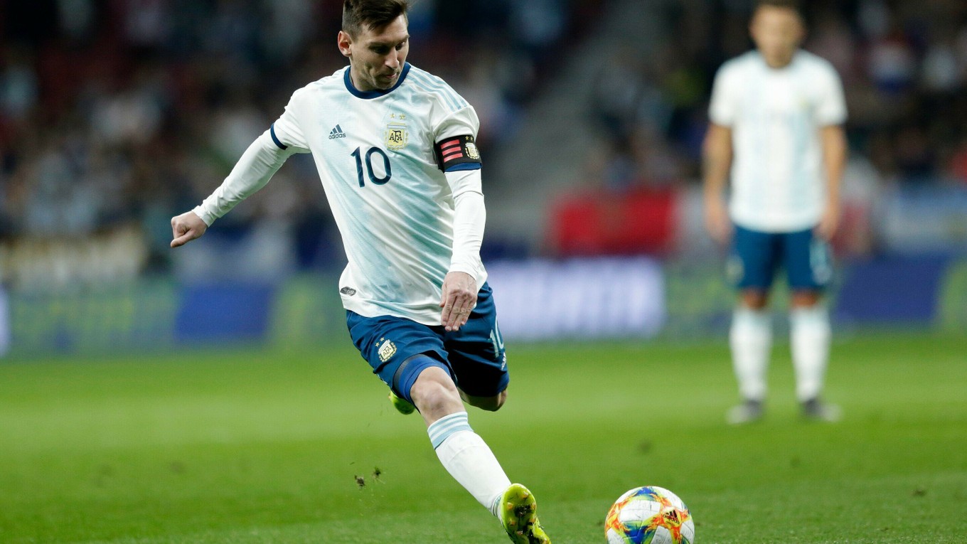 Na snímke argentínsky útočník Lionel Messi v prípravnom zápase Argentína - Venezuela (1:3) v Madride 22. marca 2019.