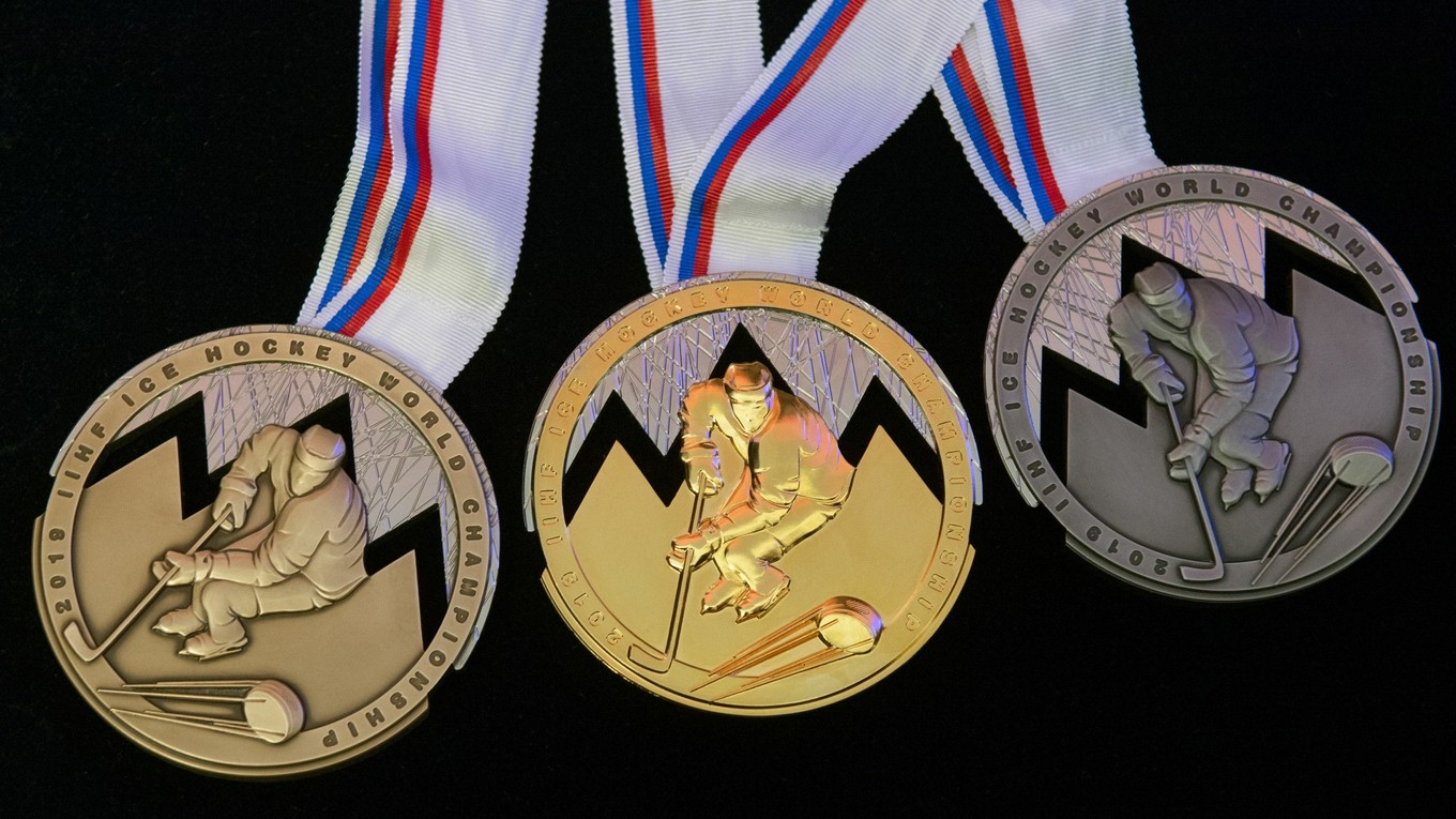 Medaily pre svetový hokejový šampionát. 