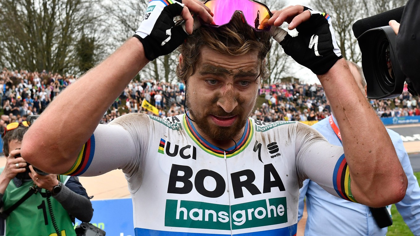 Peter Sagan po triumfe na Paríž - Roubaix.