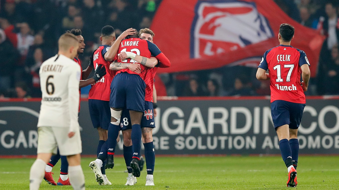 Momentka zo zápasu Lille - PSG.