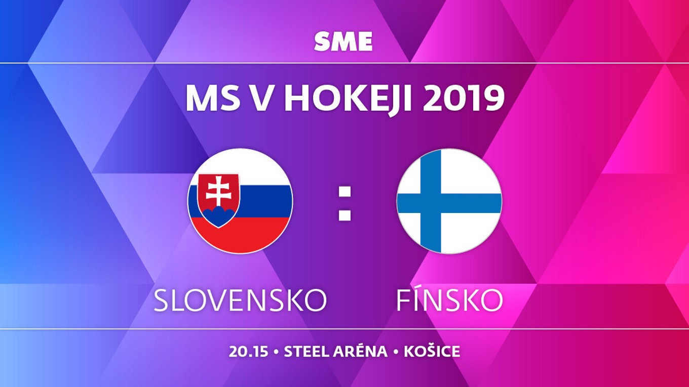 Slovensko - Fínsko, zápas MS v hokeji 2019, skupina A. Sledujte online prenos na SME.sk.