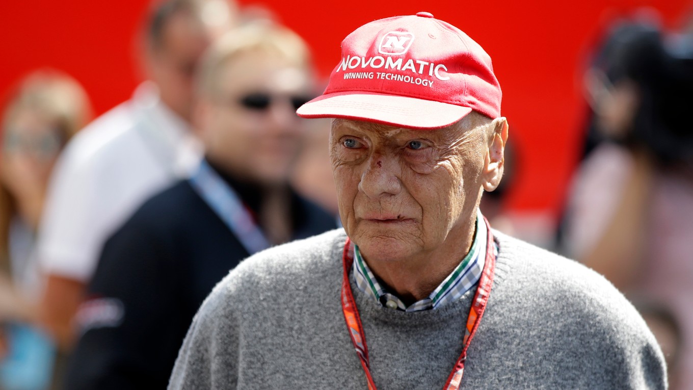 Bývalý pretekár F1 Niki Lauda.