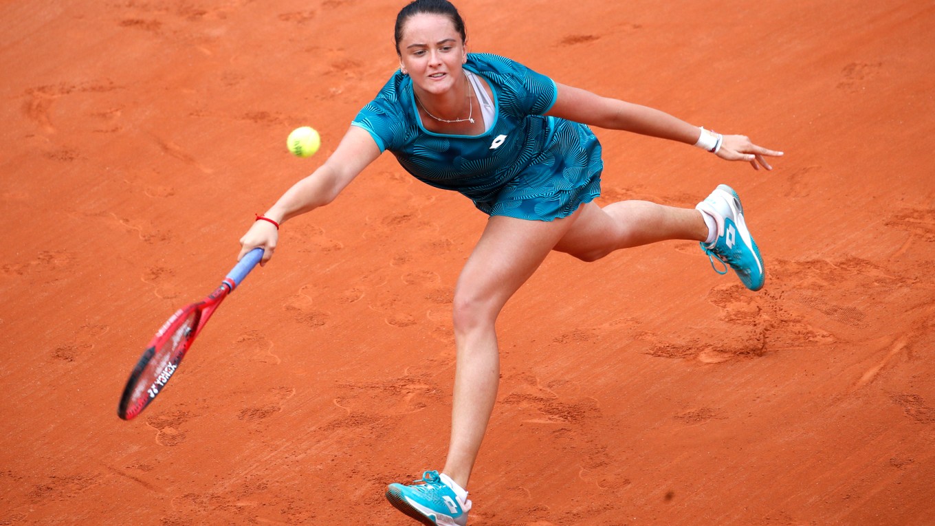 Viktória Kužmová na Roland Garros 2019.