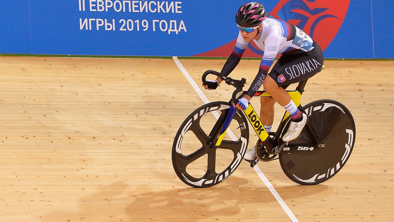 Slovenská reprezentantka v dráhovej cyklistike Tereza Medveďová.