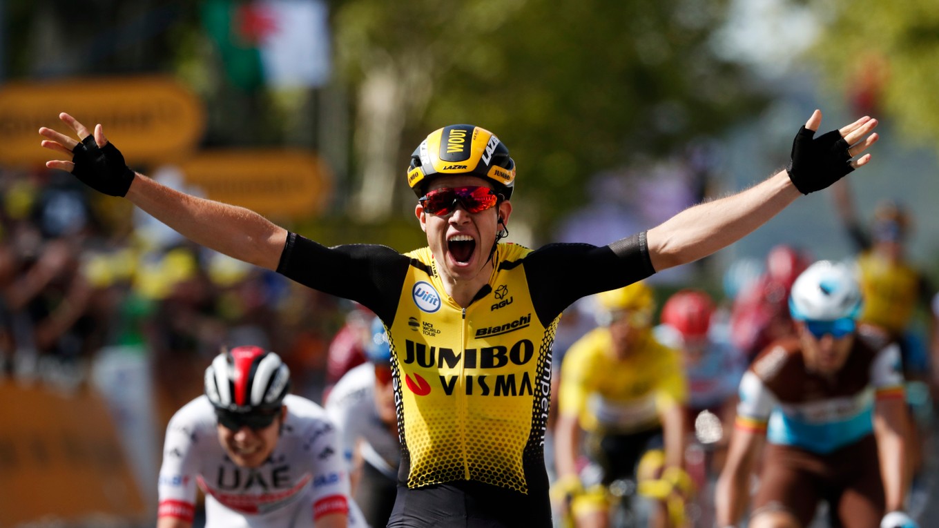 Wout Van Aert víťazí v 10. etape na Tour de France 2019.