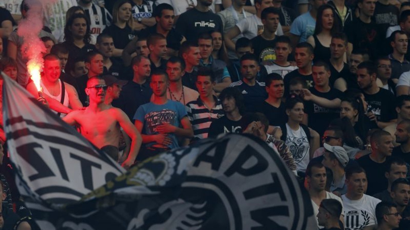 Fanúšikovia Partizanu Belehrad
