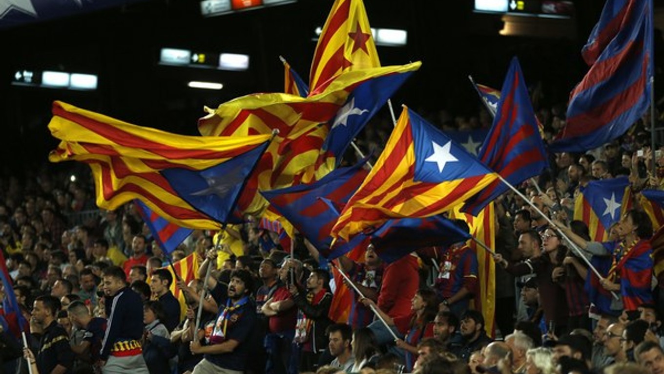 Fanúšikovia Barcelony.