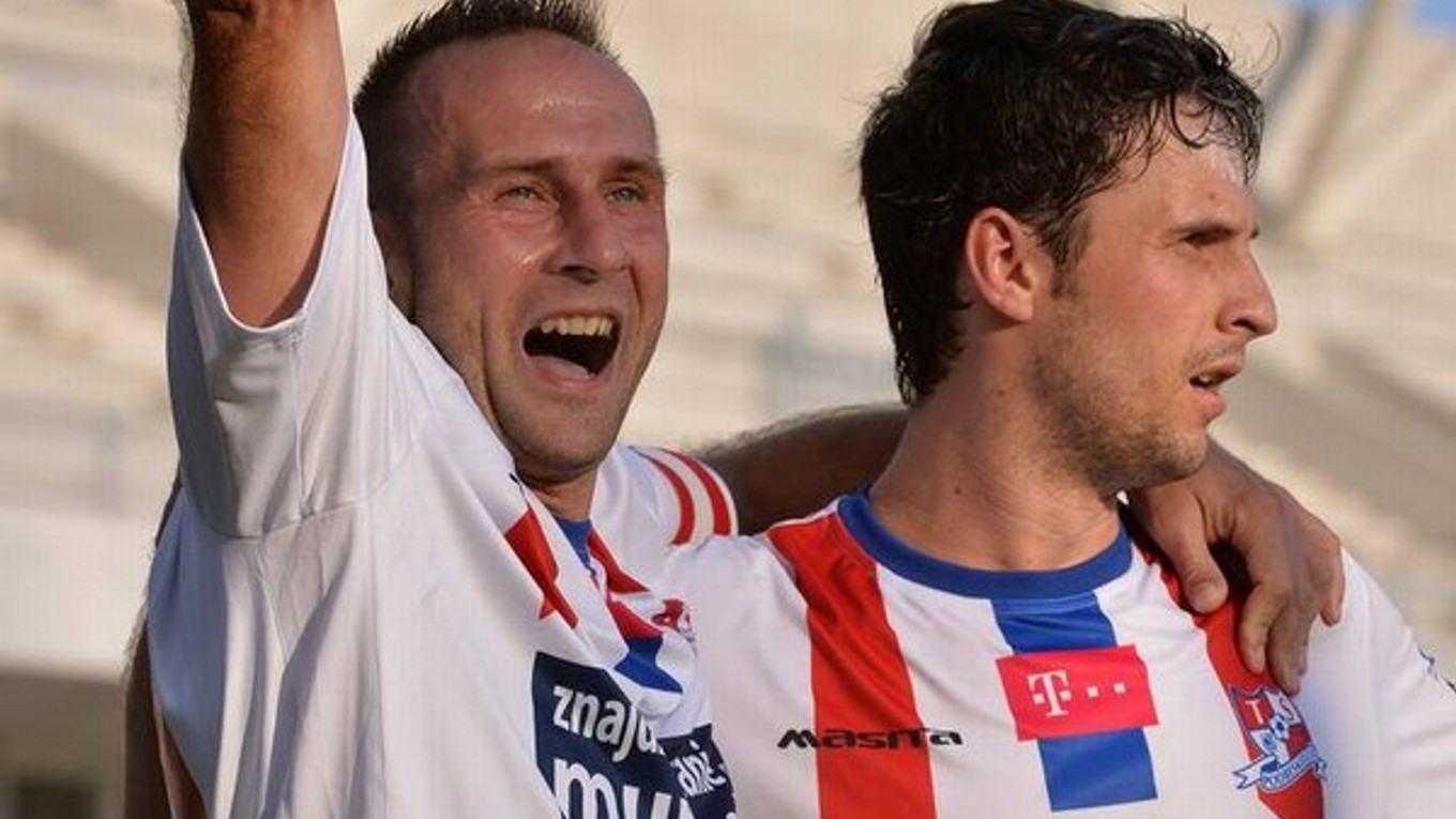 Demjan (vpravo) je osvedčeným strelcom Podbeskidzia.