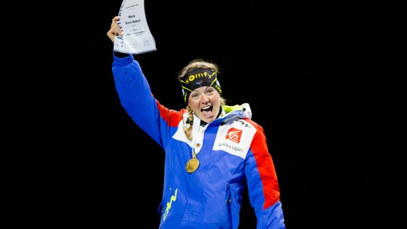 Francúzska biatlonistka Marie Dorinová-Habertová.