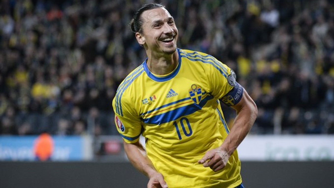 Zlatan Ibrahimovič je najväčšou hviezdou švédskeho národného tímu.