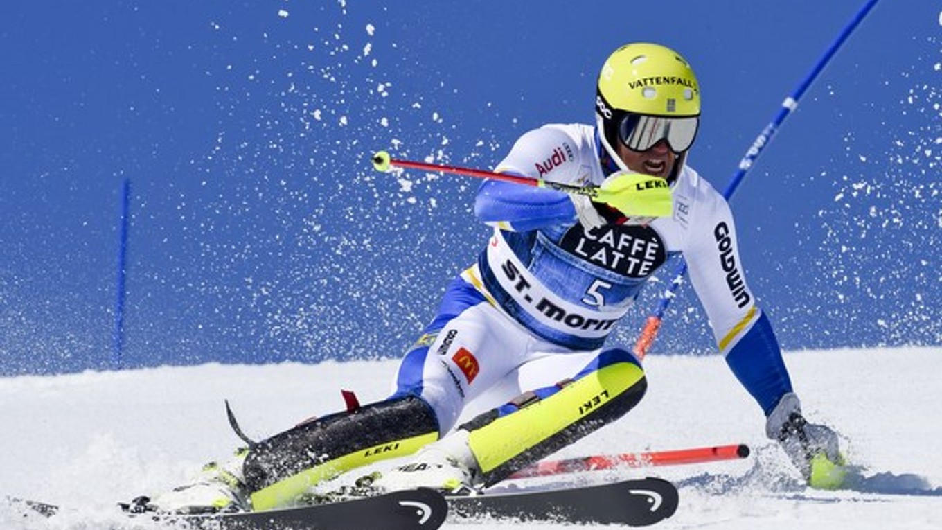Andre Myhrer triumfoval v záverečnom slalome v St. Moritzi.