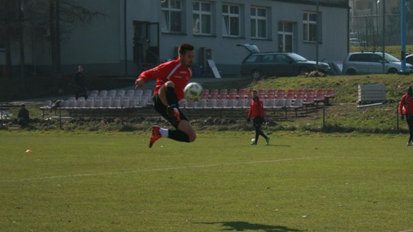Tomáš Vestenický počas tréningu vo svojom novom pôsobisku.