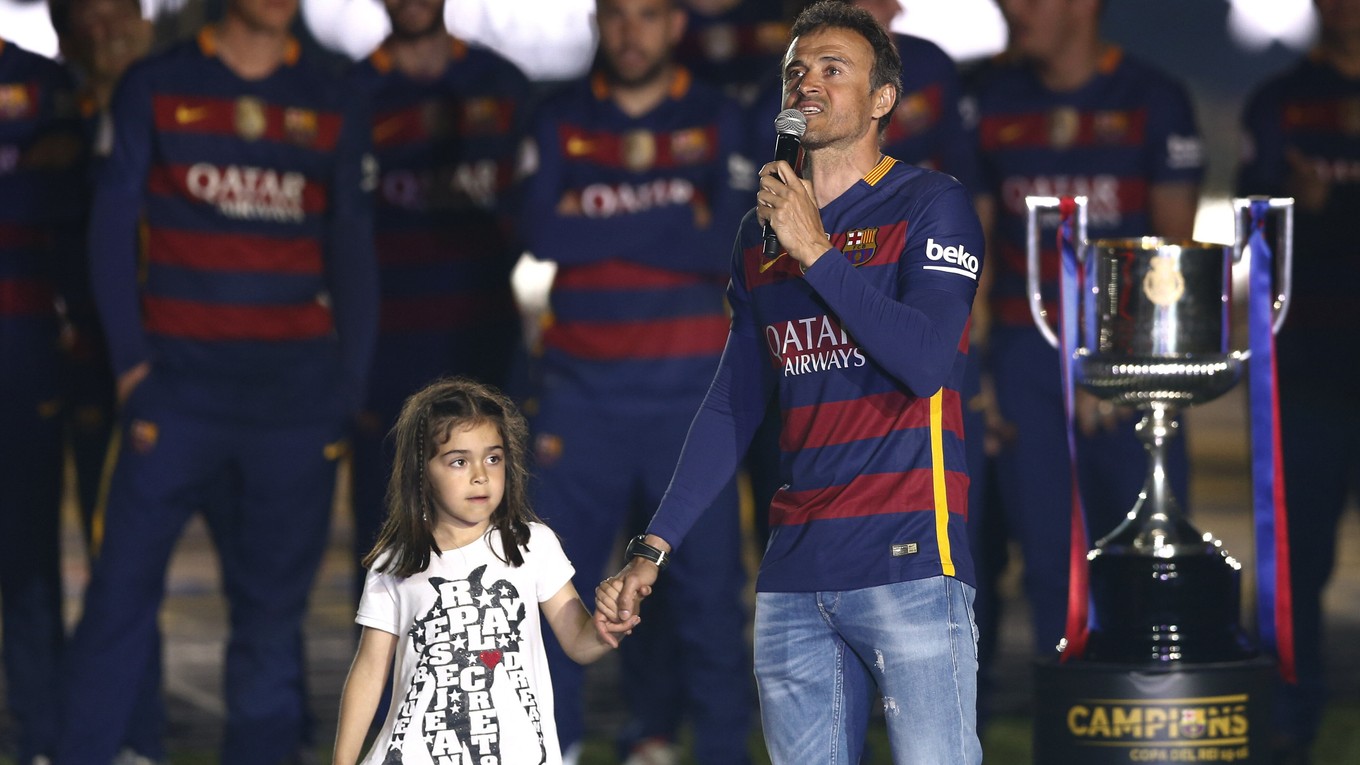 Luis Enrique s dcérou Xanou.
