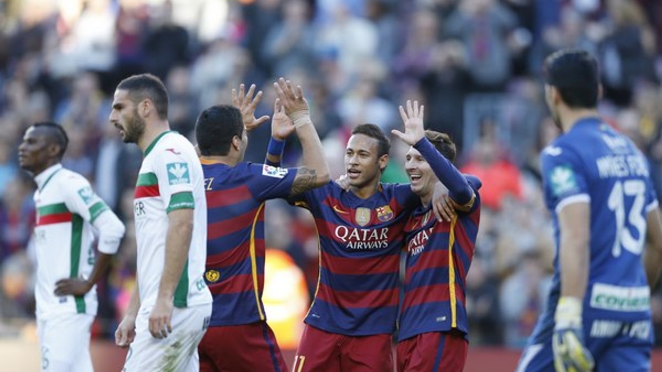 Ofenzívne trio Barcelony sa nenechalo zahanbiť ani v zápase proti Granade.