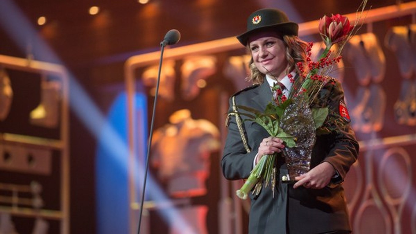 Zuzana Reháková-Štefečeková si pred Vianocami prebrala na vyhlásení ankety Športovec roka cenu za ôsme miesto.