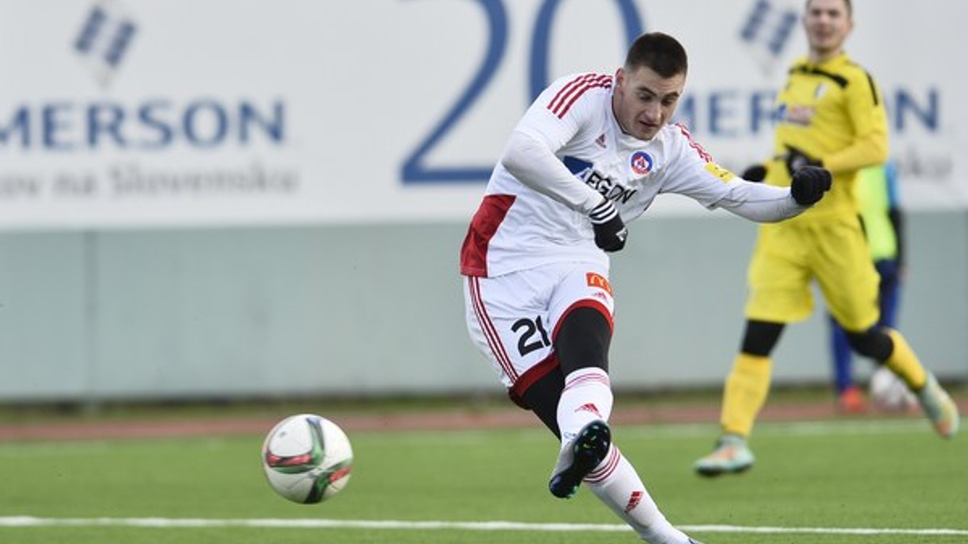 Matúš Bero strelil v prípravnom zápase šesť gólov do siete Myjavy.