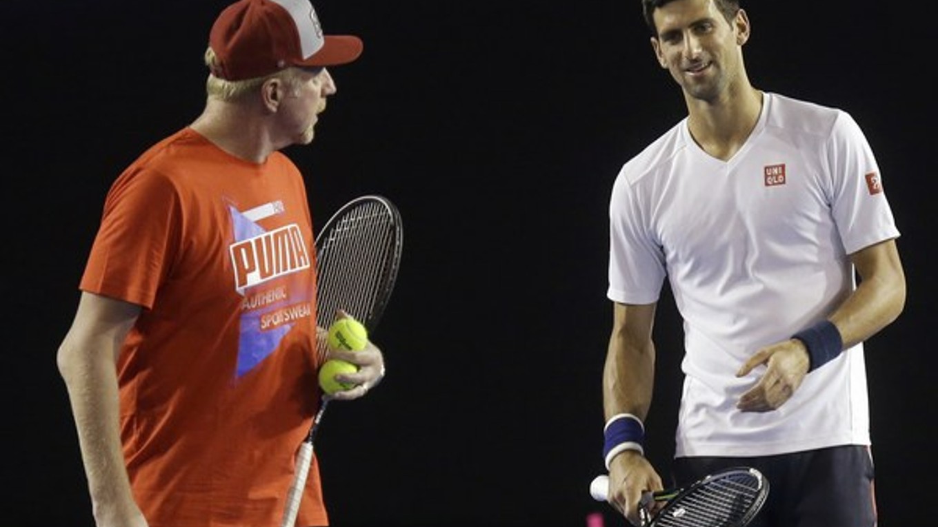 Boris Becker v súčasnosti vedie svetovú tenisovú jednotku Novaka Djokoviča.
