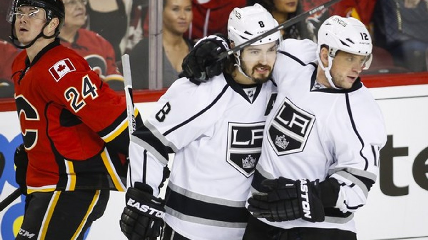 Marián Gáborík (vpravo) strelil v tejto sezóne zatiaľ len deväť gólov.