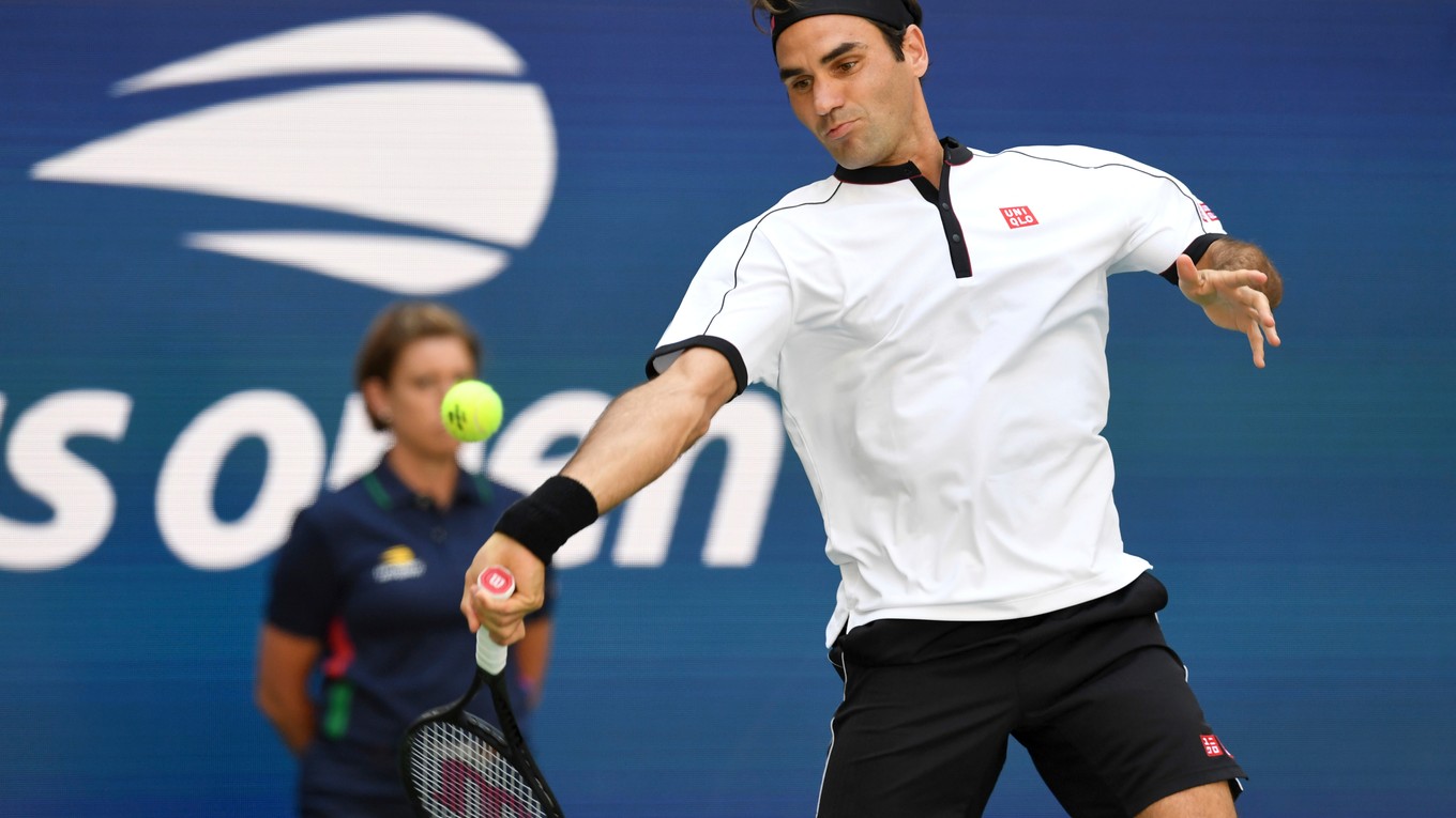 Roger Federer na US Open 2019.