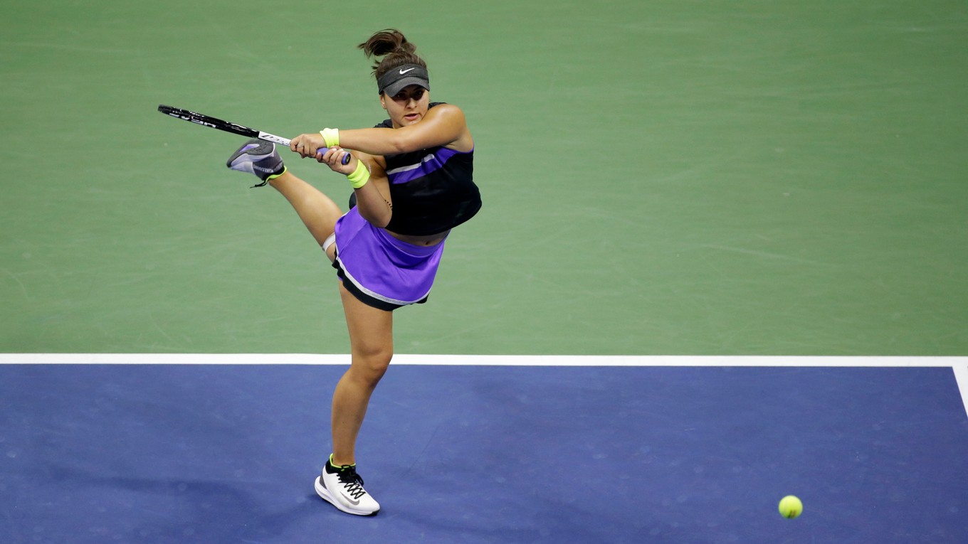 Bianca Andreescoá vo finále US Open 2019.