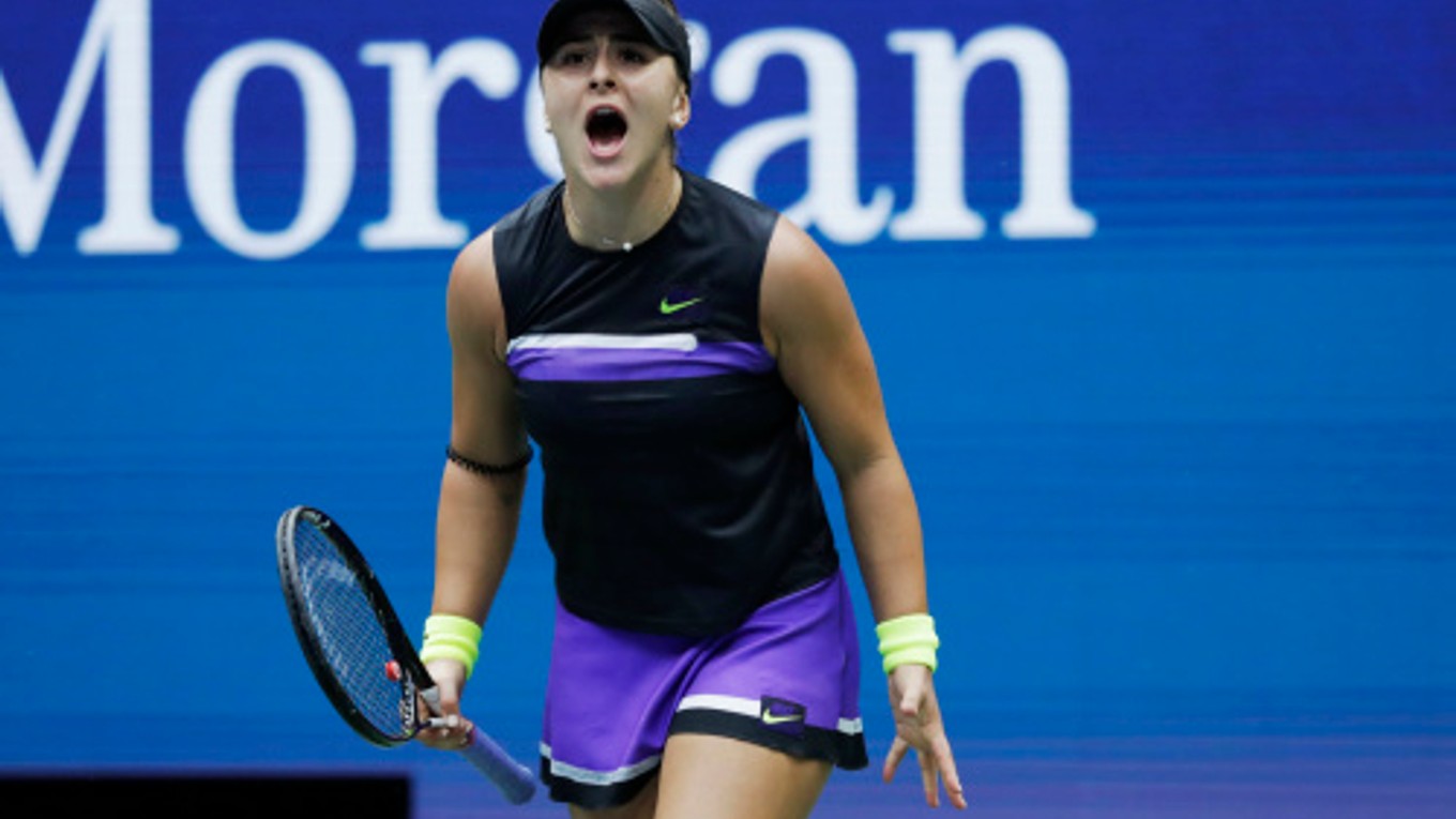 Bianca Andreescuová počas finále US Open 2019.