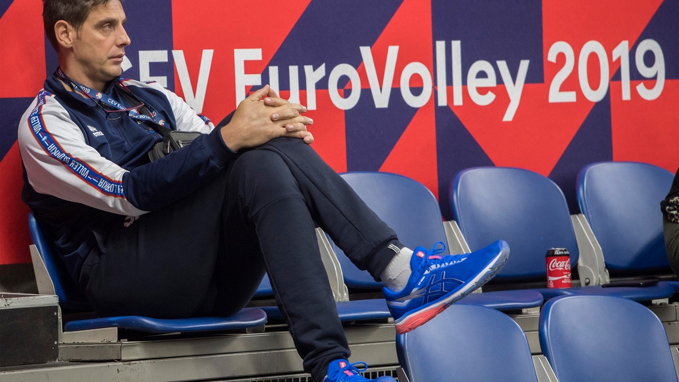 Tréner Slovenska Andrej Kravárik sledoval duel Španielsko - Nemecko priamo v hľadisku.