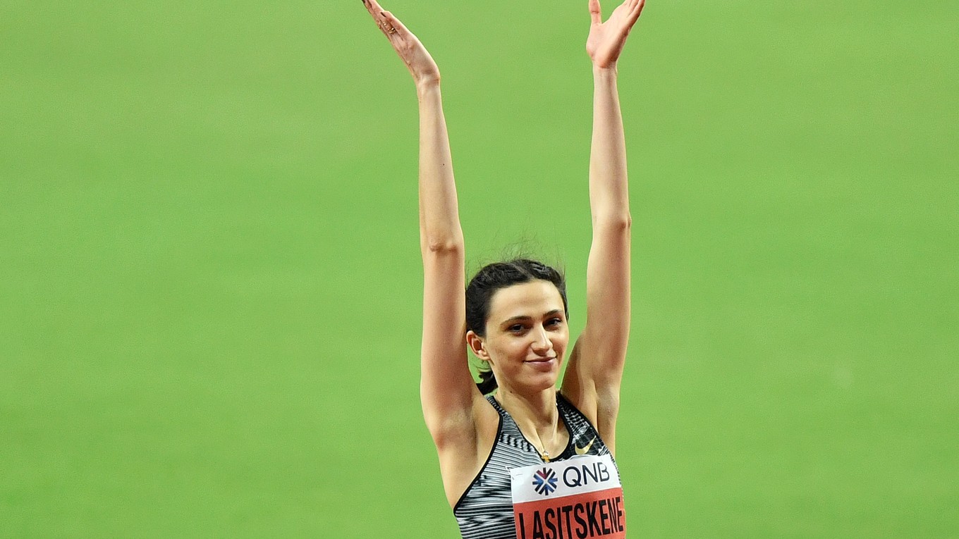 Marija Lasickienéová získala zlato v skoku žien do výšky na MS v atletike 2019 v katarskej Dauhe.
