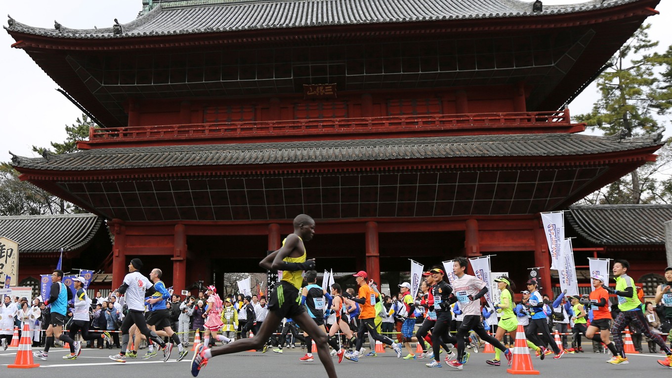 Ilustračná fotografia z maratónu v Tokiu.