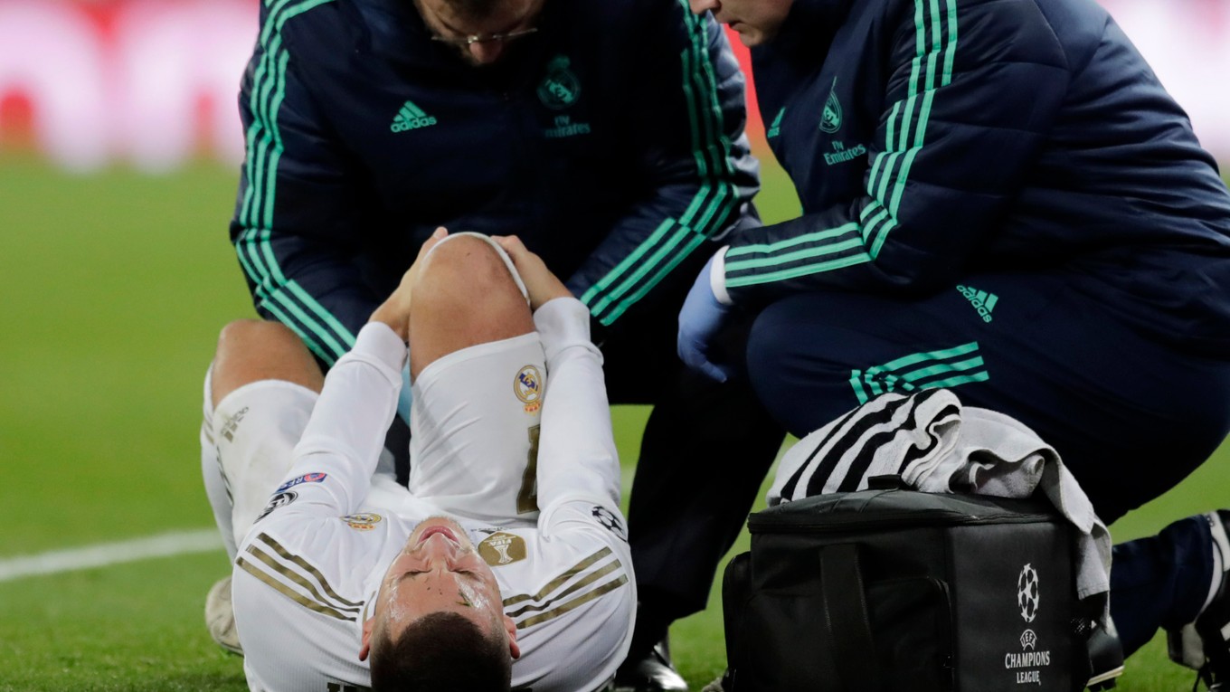 Eden Hazard utrpel zranenie v zápase Ligy majstrov proti PSG 26. novembra.