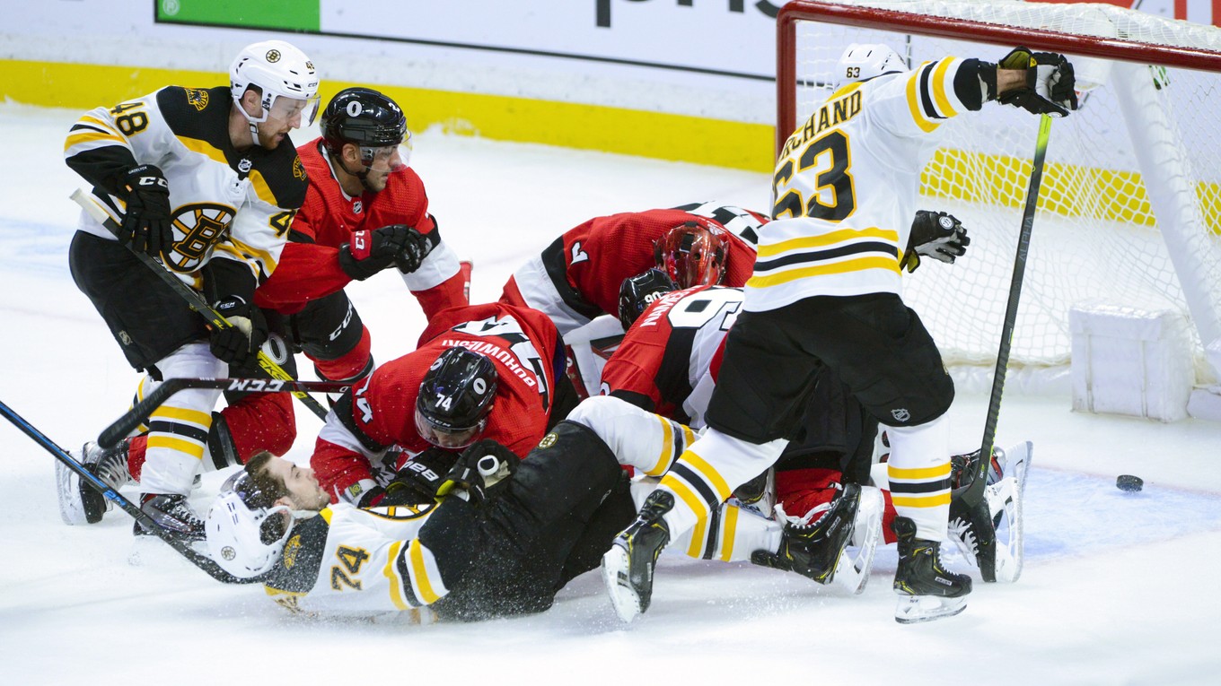Zápas Bostonu Bruins a Ottawy Senators