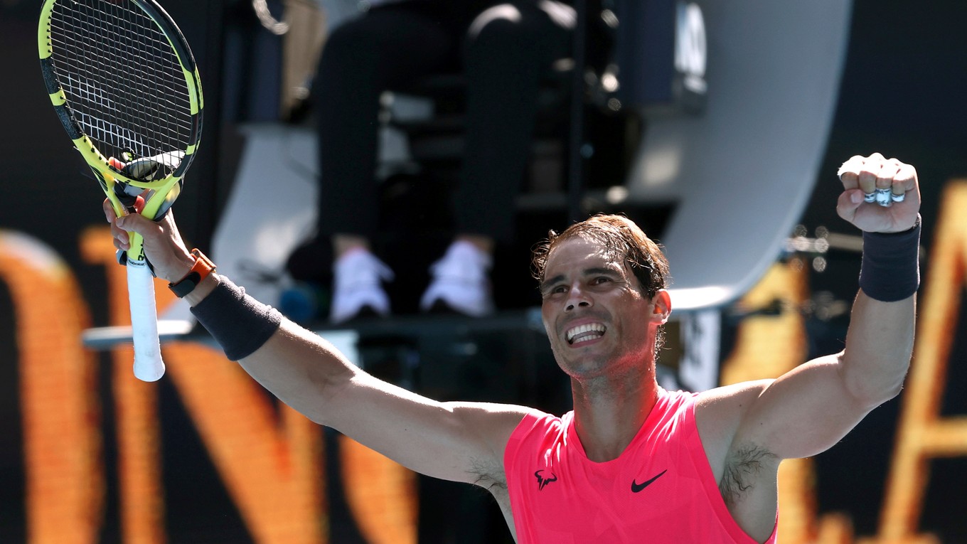 Rafael Nadal v 1. kole Australian Open 2020.