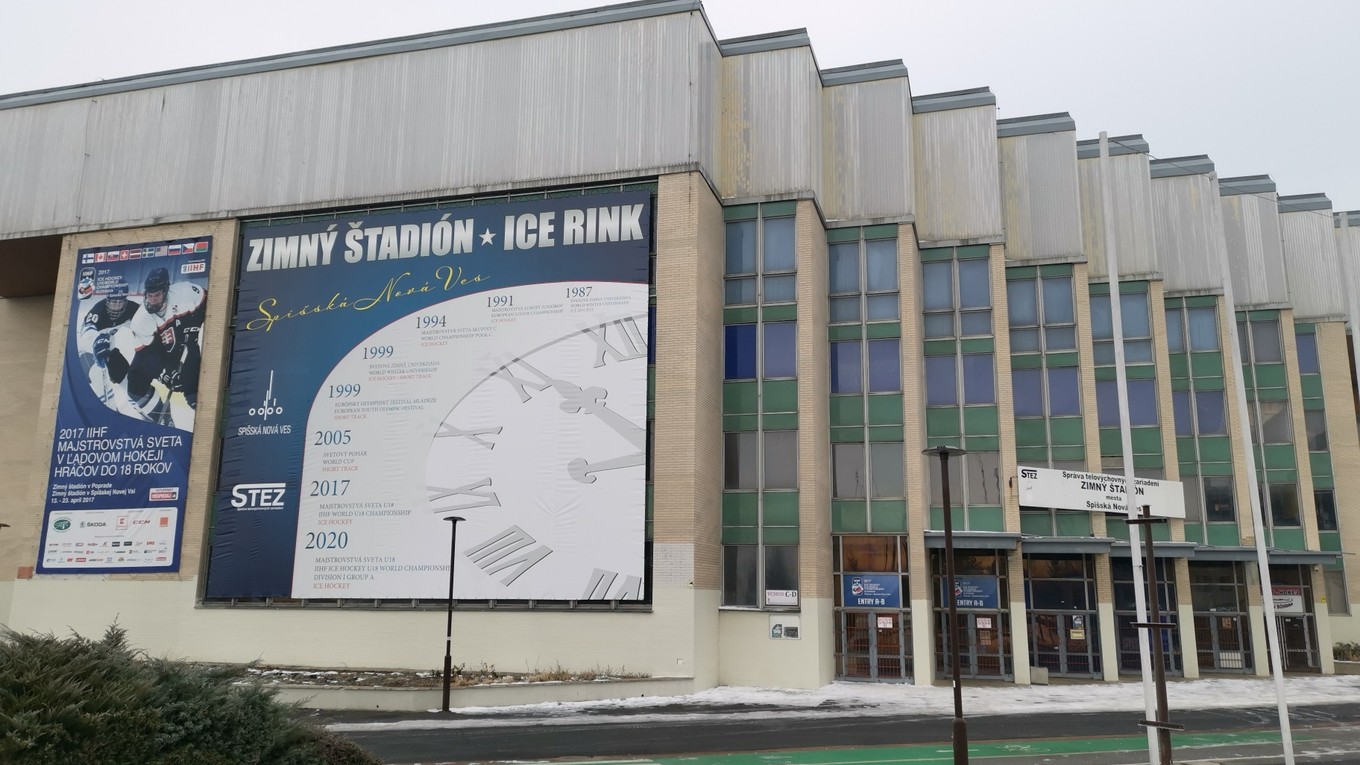 Zimný štadión v Spišskej Novej Vsi.