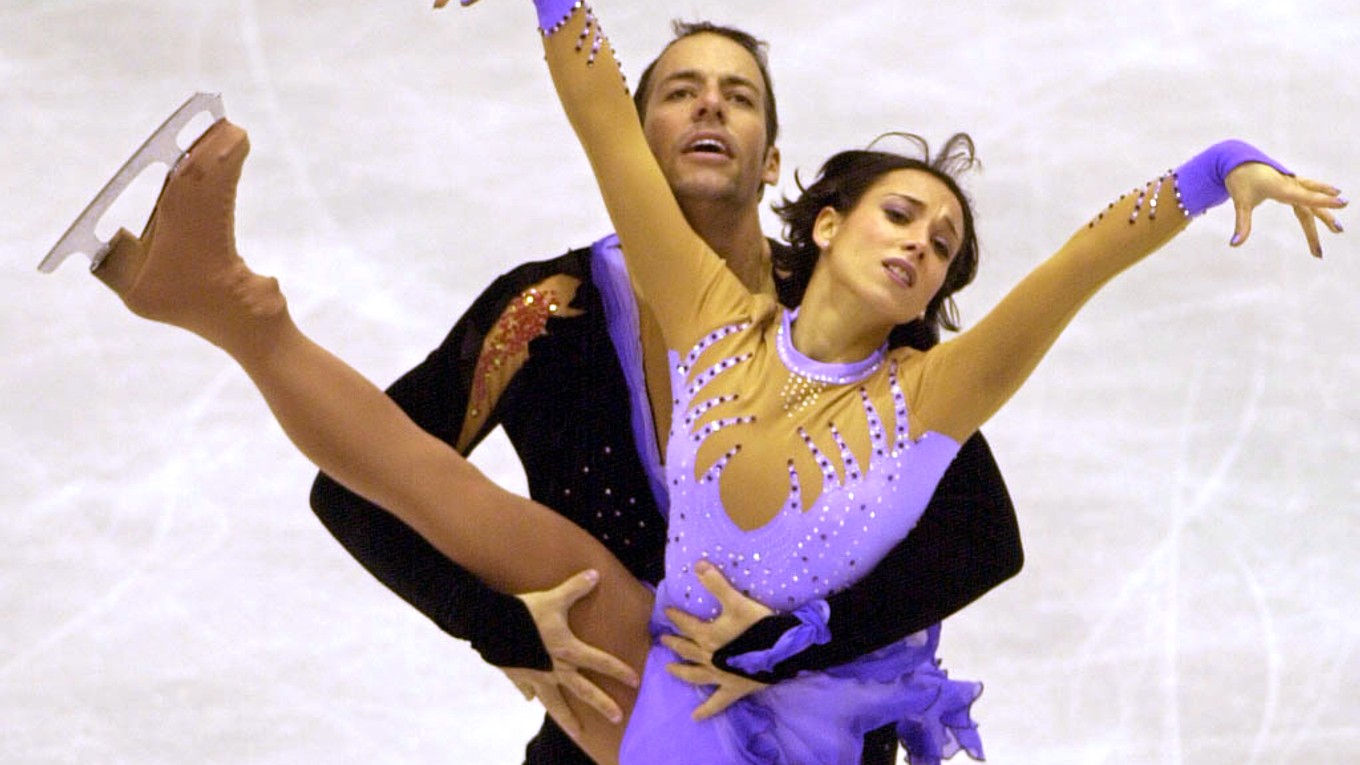 Sarah Abitbolová a Stephane Bernadis na ME v krasokorčuľovaní v Bratislave 2001.