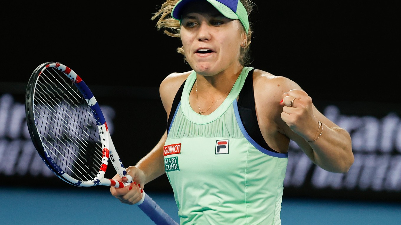 Sofia Keninová vo finále Australian Open 2020.