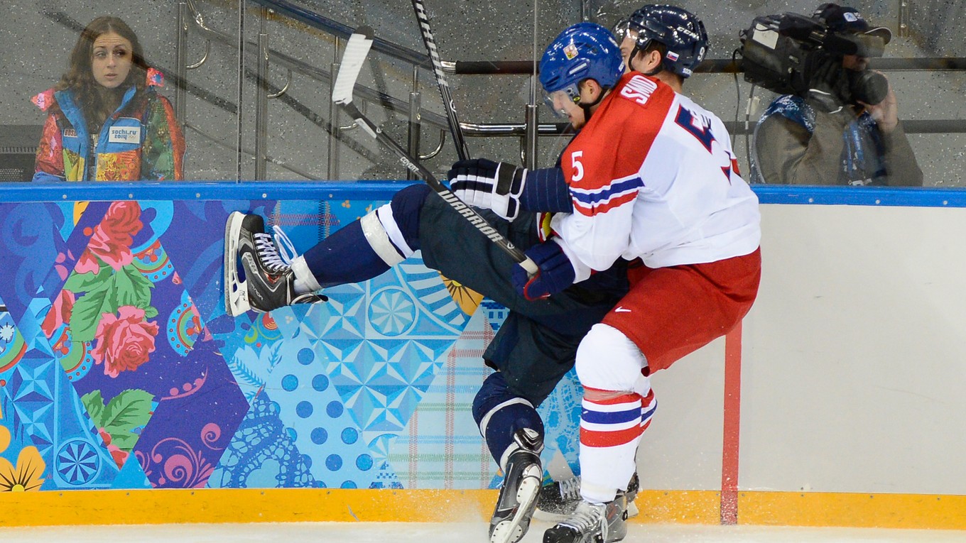 Ladislav Šmíd (vpravo) v drese českej reprezentácie.