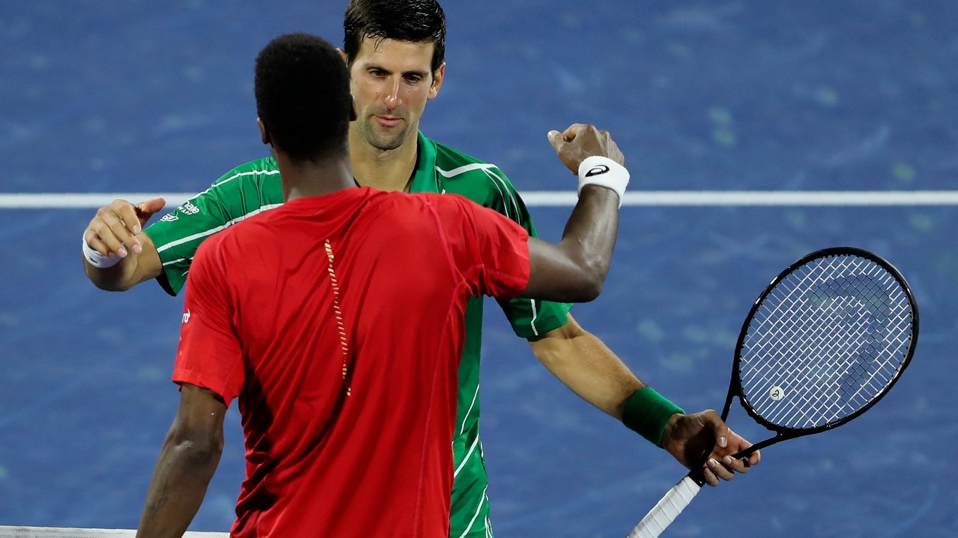 Novak Djokovič a Gael Monfils.