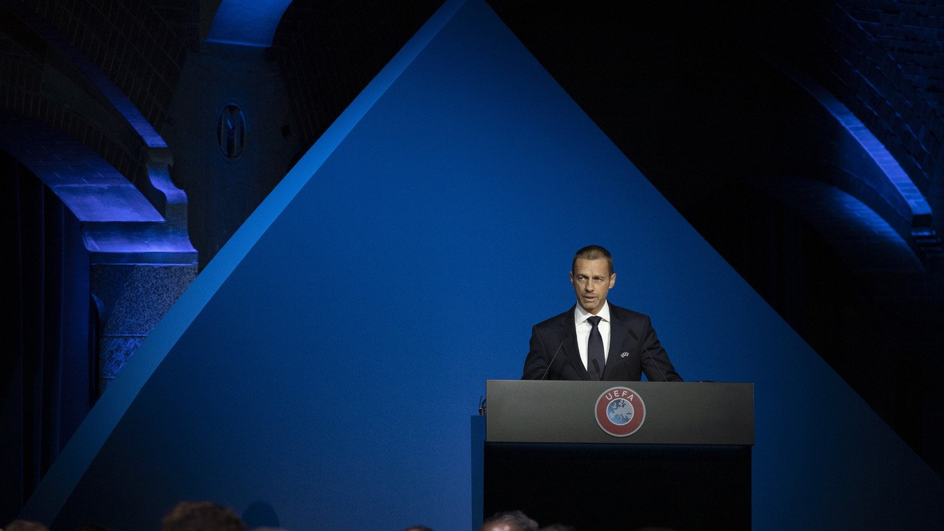Prezident Európskej futbalovej únie Aleksander Čeferin.