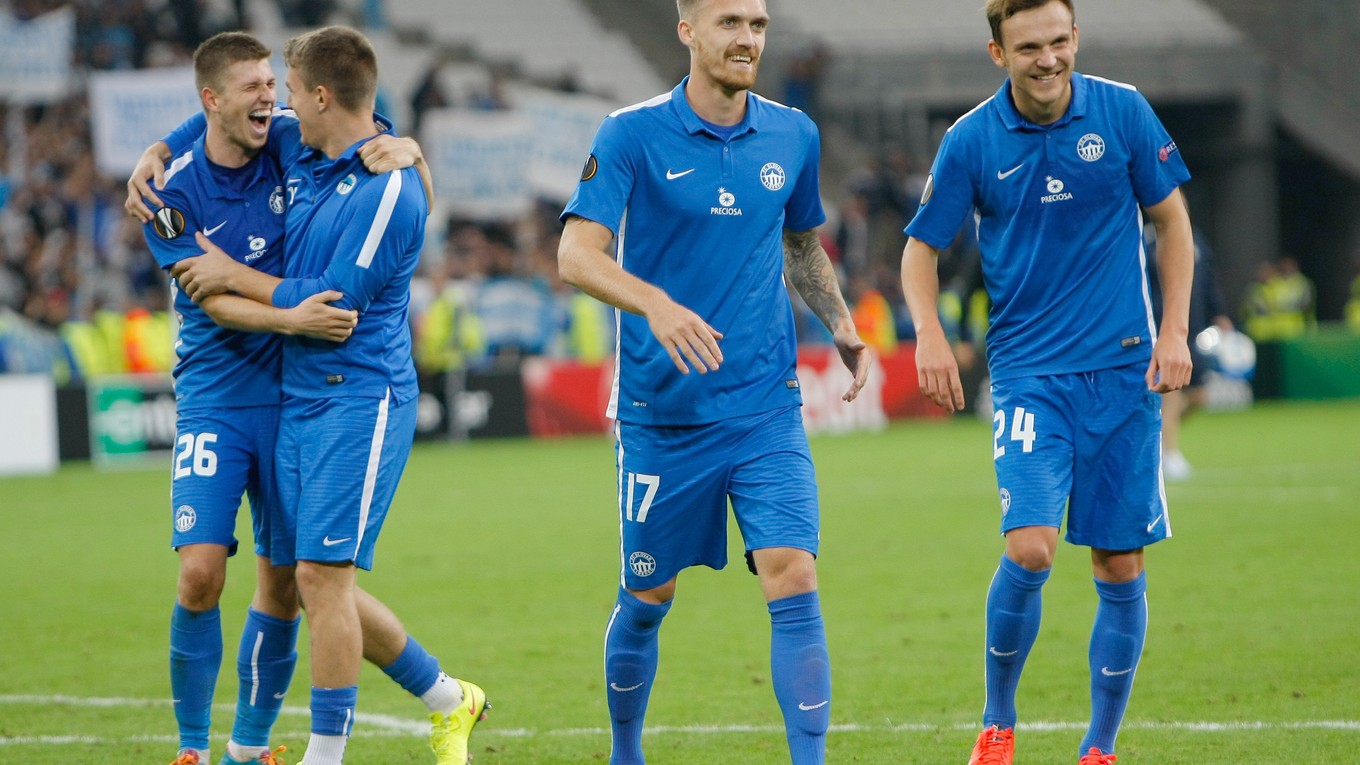 Hráči FC Slovan Liberec - ilustračná fotografia.