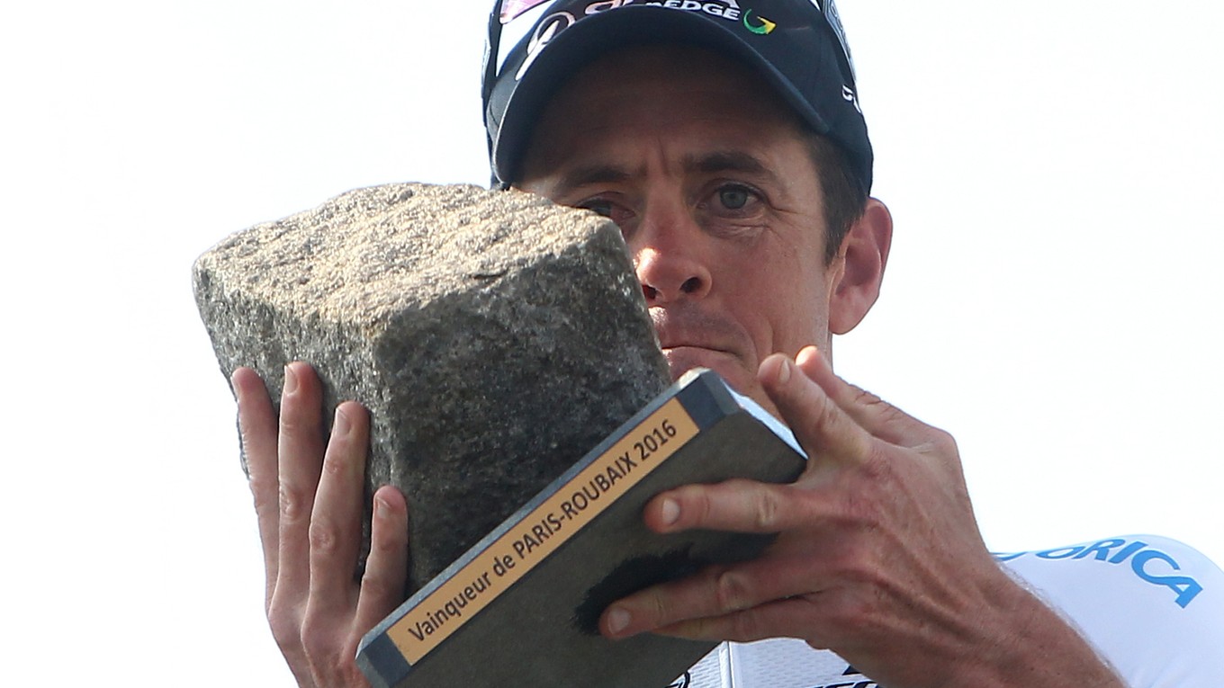 Mathew Hayman na Paríž - Roubaix.